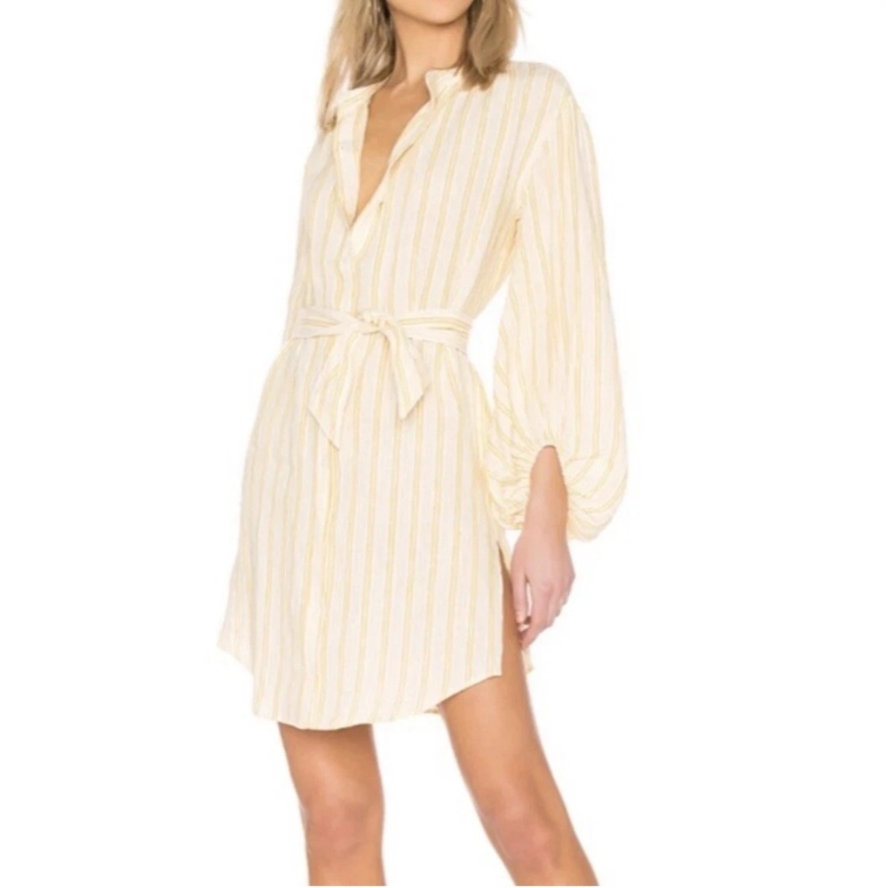 NWT & Defect Joie Beatrissa Linen Long Sleeve Dress Sz XS‎ Retail $278